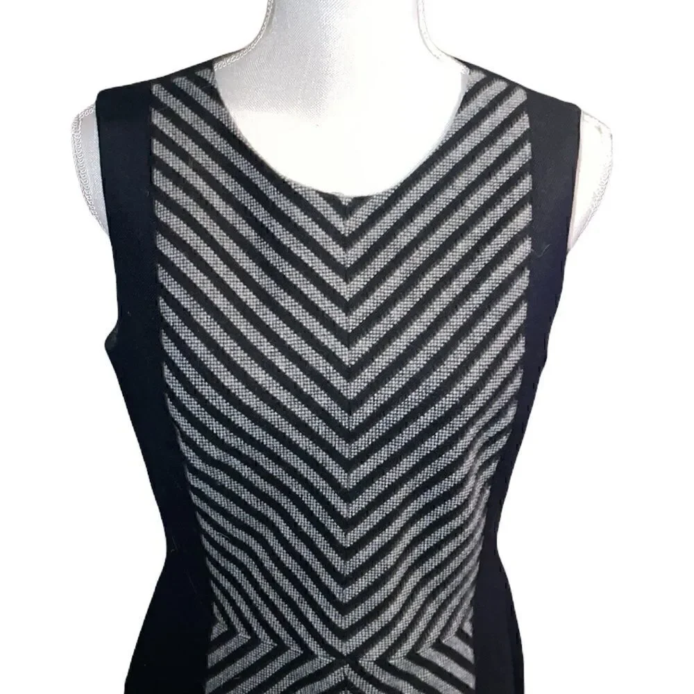 JCrew Petite Striped Tweed Sheath Dress